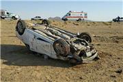 واژگونی تیبا در جاده بم - کرمان 9 مصدوم برجای گذاشت